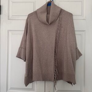 Chico’s Elegant Taupe Pancho size S/M